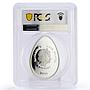Cook Islands 5 dollars Imperial Faberge Green Egg PR69 PCGS silver coin 2010