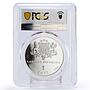 Latvia 1 lats UNICEF International Year of the Child PR69 PCGS silver coin 2000