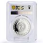 Bulgaria 10 leva Seoul Olympic Games Running PR68 PCGS silver coin 1988