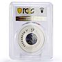 Cook Islands 1 dollar The First Moon Walk Astronaut PR70 PCGS silver coin 2009