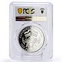 Togo 1000 francs Year of the Horse PR70 PCGS gilded silver coin 2014