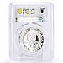 Bulgaria 5 leva April Uprising Against Turks PR68 PCGS silver coin 1976