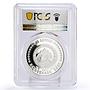 South Ossetia 25 zarin 100 Birth Anniversary Dudar Hahanov PR70 PCGS silver 2021