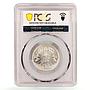 Mongolia 50 mongo State Coinage Coat of Arms Genuine AU PCGS silver coin 1925