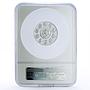 Mexico 10 pesos Chichen Itza Templo Guerreros Warriors Temple PF69 NGC Ag 2007