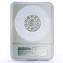Mexico 10 pesos Chichen Itza Templo Guerreros Warriors Temple PF70 NGC Ag 2007
