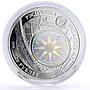 Belarus 20 rubles Seafaring Sedov Ship Clipper hologram silver coin 2008