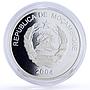 Mozambique 1000 meticais Seafaring Sao Cristovao Ship Clipper silver coin 2004