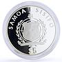 Samoa 5 dollars Seafaring SMS Bismarck Ship Clipper proof silver coin 2008