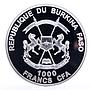 Burkina Faso 1000 francs Seafaring HMS Euryalus Ship Clipper silver coin 2014