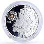 Benin 1000 francs Seafaring HMS Endeavour Ship Clipper Compass silver coin 2010