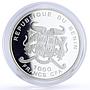 Benin 1000 francs Seafaring Sorlandet Ship Clipper proof silver coin 2006