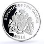 Gambia 200 dalasis Seafaring Flor de La Mar Ship Clipper proof silver coin 2014