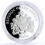 Gambia 200 dalasis Seafaring Flor de La Mar Ship Clipper proof silver coin 2014