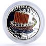 Saharawi 1000 pesetas Seafaring Egyptian Boat Ship Clipper silver coin 1997