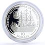 Solomon Islands 10 dollars Seafaring Ship Clipper Pacific Order silver coin 1993