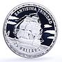 Solomon Islands 25 dollars Seafaring Santisima Trinidad Ship silver coin 2005