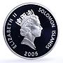 Solomon Islands 25 dollars Seafaring Santisima Trinidad Ship silver coin 2005