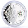 Benin 1000 francs Seafaring HMS Victory Ship Clipper Compass silver coin 2010