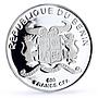 Benin 500 francs Seafaring Gorch Fock Ship Clipper proof silver coin 1996