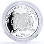 Benin 500 francs Seafaring Gorch Fock Ship Clipper proof silver coin 1996