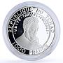 Chad 1000 francs Seafaring Arabic Warship Ship Clipper proof silver coin 2001