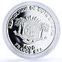 Ivory Coast 1000 francs Seafaring Dar Pomorza Ship Clipper silver coin 2010