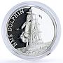 Tokelau 5 dollars Seafaring HMS Dolphin Ship Clipper proof silver coin 2012