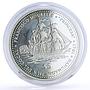 Tuvalu 5 dollars Seafaring La Princesa Princess Ship Clipper silver coin 1999