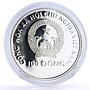 Vietnam 100 dong Seafaring Sailing Savannah Ship Clipper proof silver coin 1991