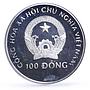 Vietnam 100 dong Seafaring Sailing Savannah Ship Clipper proof silver coin 1991