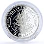 Bahamas 5 dollars Nina Santa Pinta Maria Ships Clippers proof silver coin 1992