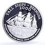 Bermuda 1 dollar Seafaring Ship Clipper Tall Ships proof silver coin 2000