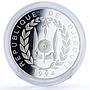 Djibouti 100 francs Seafaring Bateau Ship Clipper proof silver coin 1994