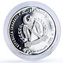 Saharawi 1000 pesetas Seafaring Russian Ladia Boat Ship Clipper silver coin 1997