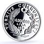 Turkey 4000000 lira Ataturk in Samsun Ship Steamship proof silver coin 1999