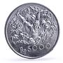 Indonesia 5000 rupiah Conservation Wildlife Orangutan Fauna silver coin 1974