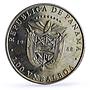 Panama 1 balboa President John Kennedy Statesman Bell Politics nickel coin 1988