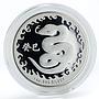 Australia 1 dollar Year of the Snake proof silver coin 2013
