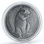 Palau 5 dollar The Barbary Ground Squirrel silver coin 2013