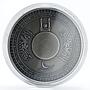 Ivory Coast 1500 francs Quibla Kaaba Mecca Compass Muslims silver coin 2010