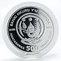 Rwanda 500 francs Year of the Snake proof silver coin 2013