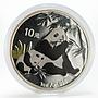 China 10 yuan Panda Series family colored silver coin 2007