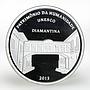 Brazil 5 reais Diamantina World Heritage Unesco silver coin 2013