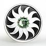 Canada 3 dollars May Emerald crystal silver coin 2011