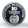 Cape Verde 10 escudos 10th Anniversary of Independence proof silver coin 1985