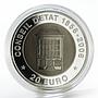 Luxembourg 20 euro 150th Anniversary of State Council titanium silver coin 2006