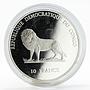 Congo 10 francs Olympic Games Sydney Coubertin silver coin 2000