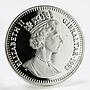 Gibraltar 2 crowns Royal Wedding Peacocks proof silver coin 1993