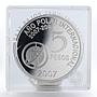 Argentina 5 Pesos International Polar Year proof silver coin 2007